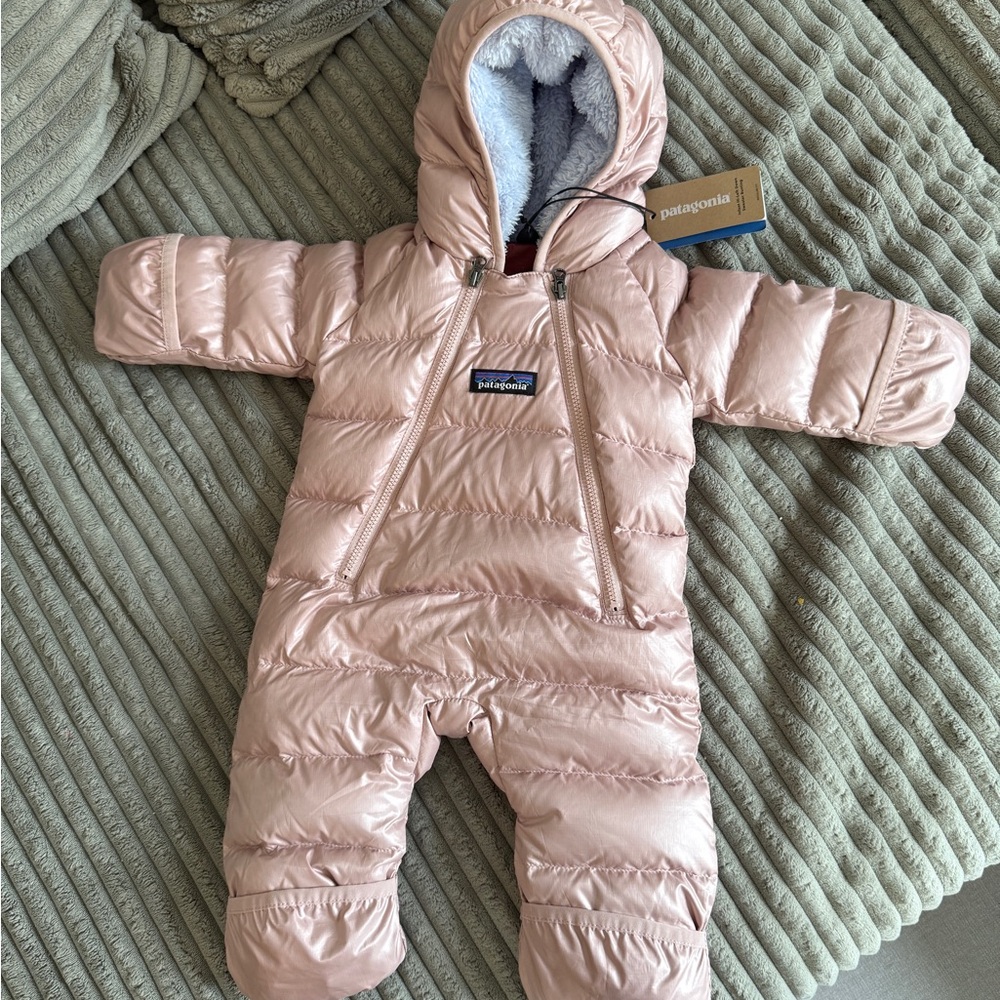 Patagonia Light Pink Infant Snowsuit